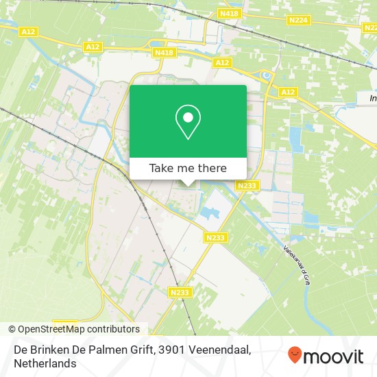 De Brinken De Palmen Grift, 3901 Veenendaal map