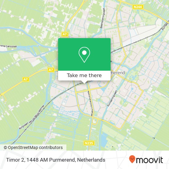 Timor 2, 1448 AM Purmerend Karte