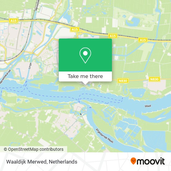 Waaldijk Merwed map