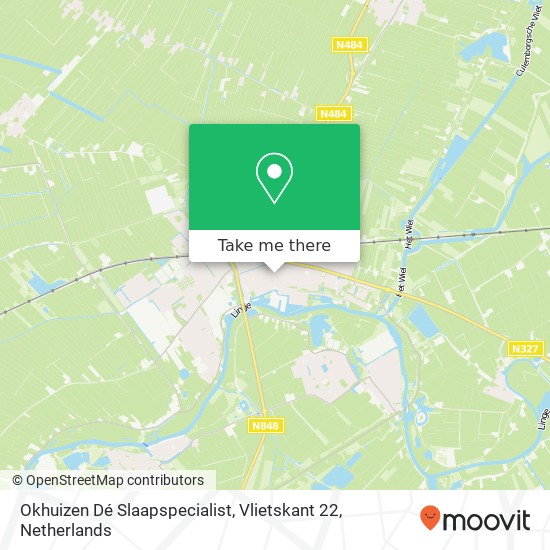 Okhuizen Dé Slaapspecialist, Vlietskant 22 map