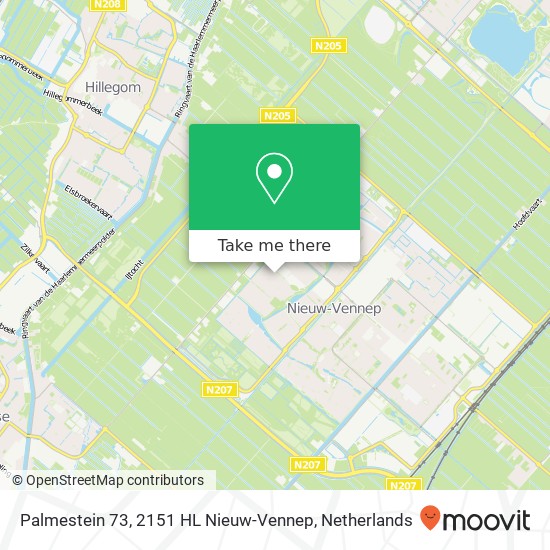 Palmestein 73, 2151 HL Nieuw-Vennep map