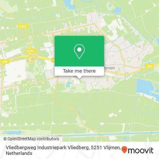 Vliedbergweg Industriepark Vliedberg, 5251 Vlijmen map