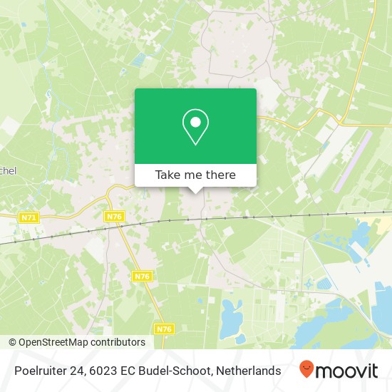 Poelruiter 24, 6023 EC Budel-Schoot map