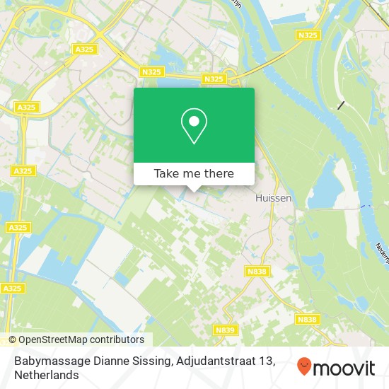 Babymassage Dianne Sissing, Adjudantstraat 13 Karte