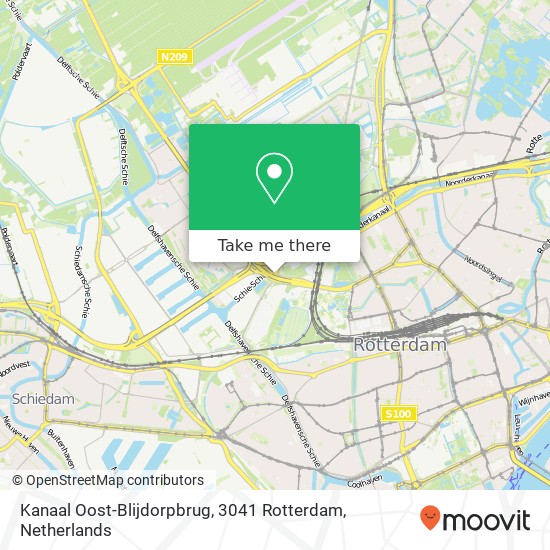 Kanaal Oost-Blijdorpbrug, 3041 Rotterdam Karte