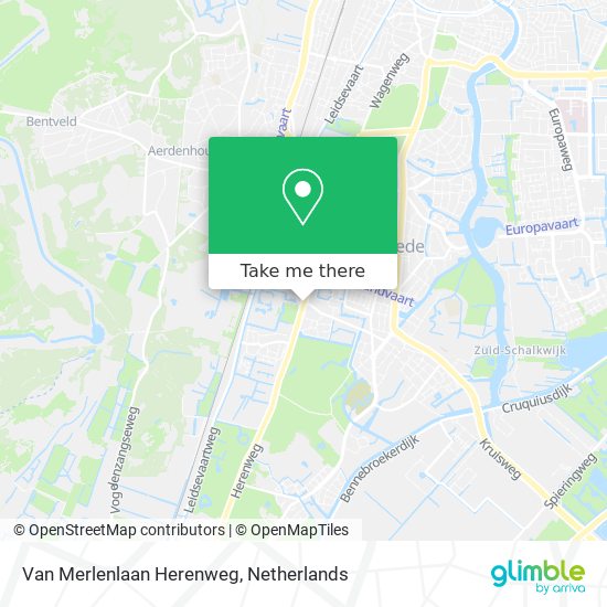 Van Merlenlaan Herenweg map