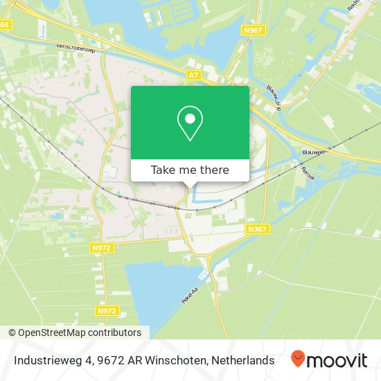 Industrieweg 4, 9672 AR Winschoten map