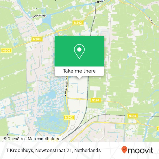 T Kroonhuys, Newtonstraat 21 map