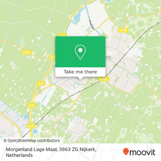 Morgenland Lage Maat, 3863 ZG Nijkerk map