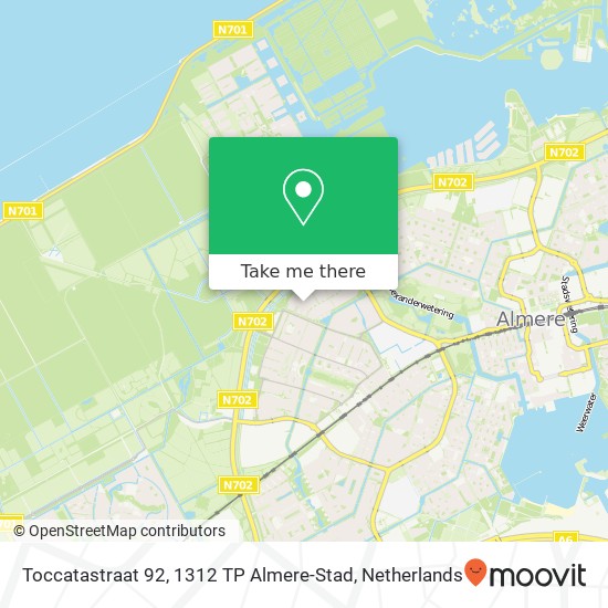Toccatastraat 92, 1312 TP Almere-Stad map