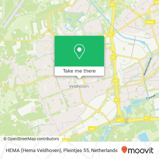 HEMA (Hema Veldhoven), Pleintjes 55 map