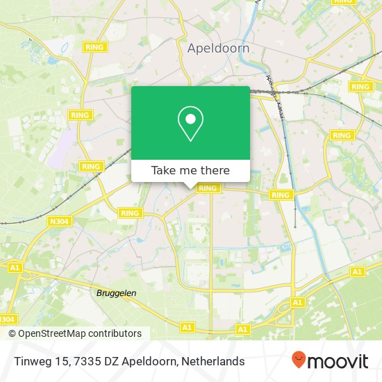 Tinweg 15, 7335 DZ Apeldoorn map