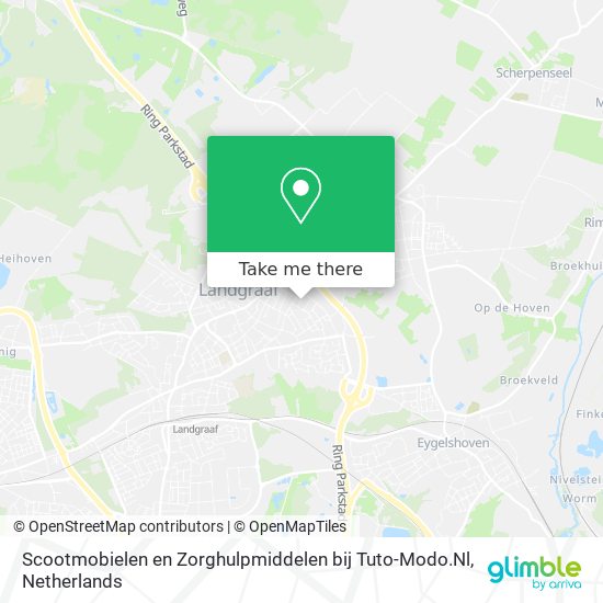 Scootmobielen en Zorghulpmiddelen bij Tuto-Modo.Nl Karte