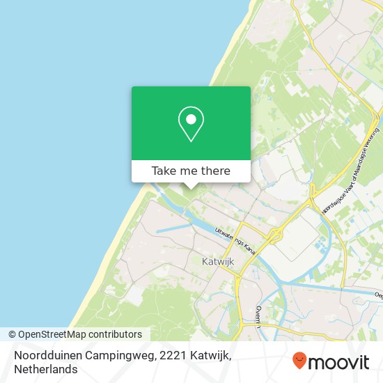 Noordduinen Campingweg, 2221 Katwijk Karte