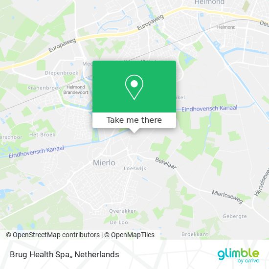 Brug Health Spa, map
