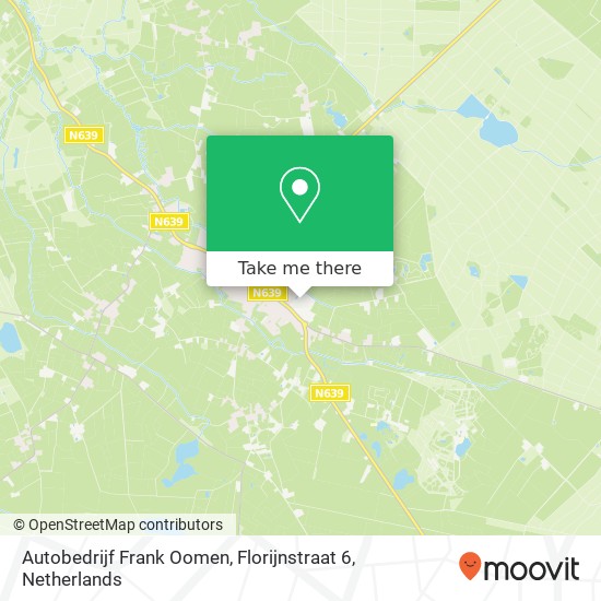 Autobedrijf Frank Oomen, Florijnstraat 6 map