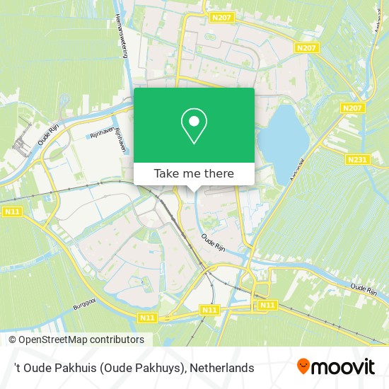 't Oude Pakhuis (Oude Pakhuys) Karte