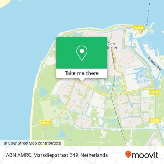 ABN AMRO, Marsdiepstraat 249 Karte