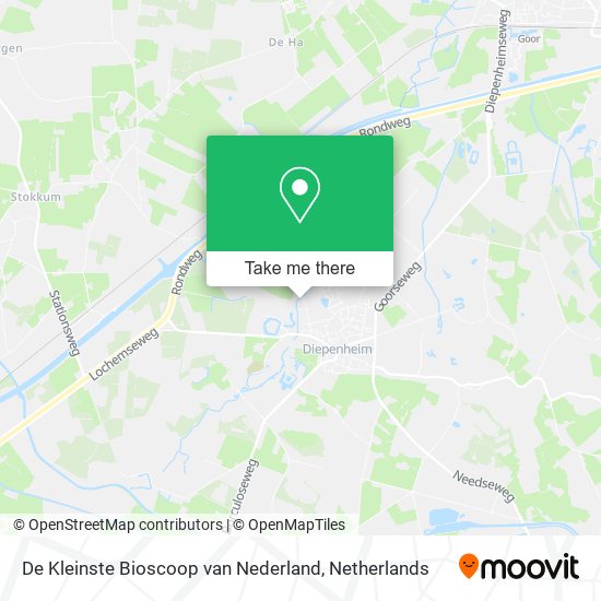 De Kleinste Bioscoop van Nederland map