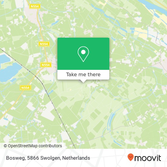 Bosweg, 5866 Swolgen Karte