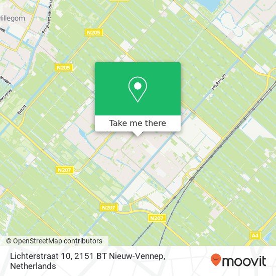 Lichterstraat 10, 2151 BT Nieuw-Vennep map