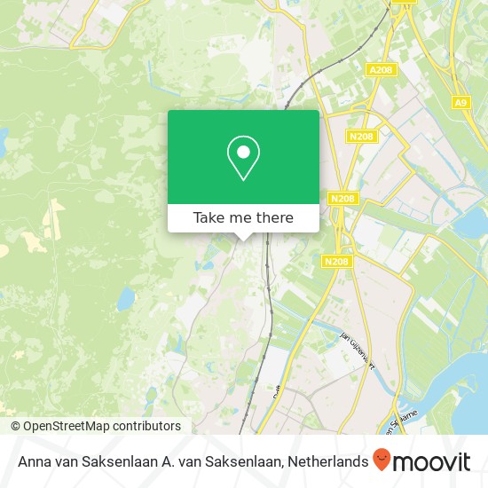 Anna van Saksenlaan A. van Saksenlaan map