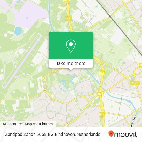 Zandpad Zandr, 5658 BG Eindhoven Karte