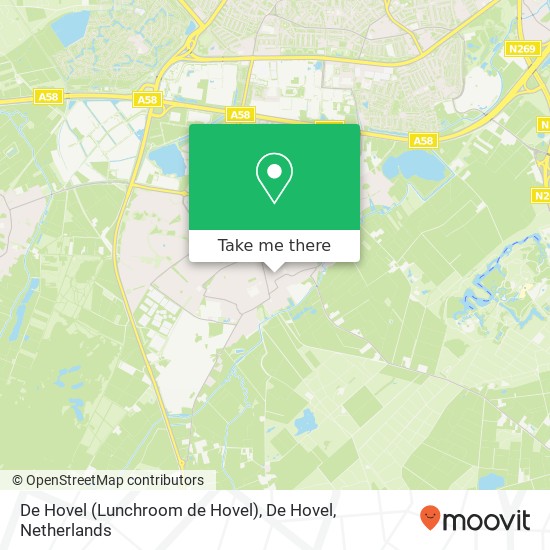 De Hovel (Lunchroom de Hovel), De Hovel map