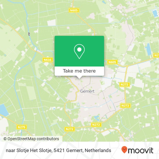 naar Slotje Het Slotje, 5421 Gemert map