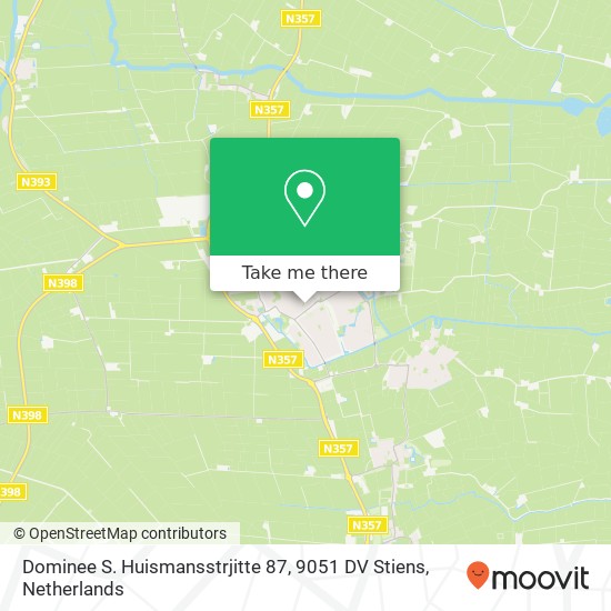 Dominee S. Huismansstrjitte 87, 9051 DV Stiens map