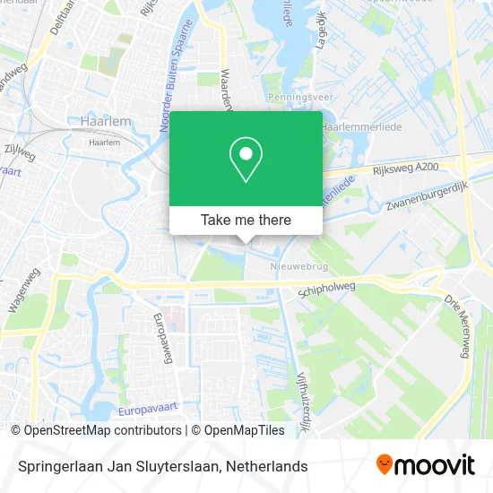 Springerlaan Jan Sluyterslaan map
