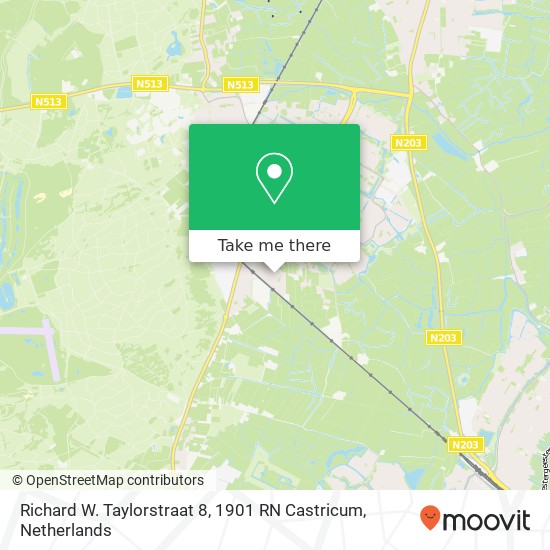 Richard W. Taylorstraat 8, 1901 RN Castricum map