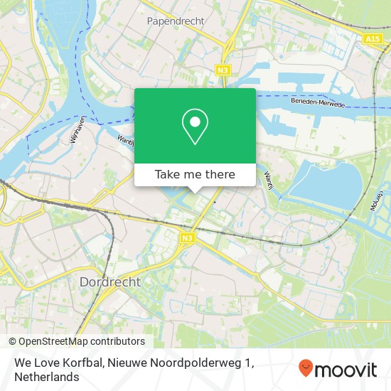 We Love Korfbal, Nieuwe Noordpolderweg 1 Karte