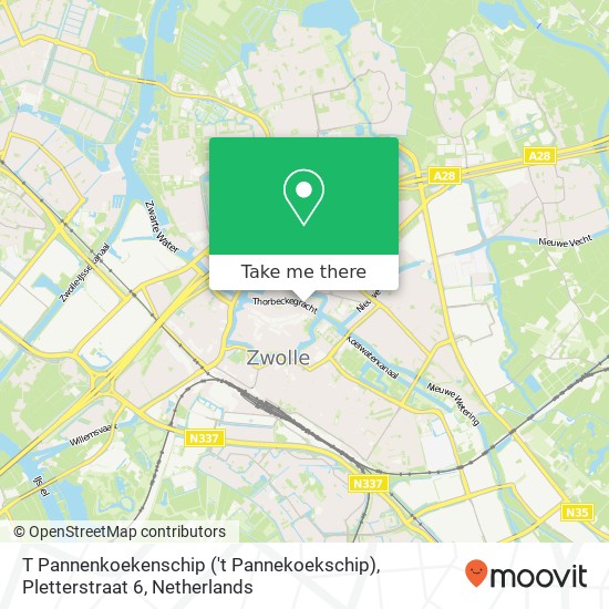 T Pannenkoekenschip ('t Pannekoekschip), Pletterstraat 6 map