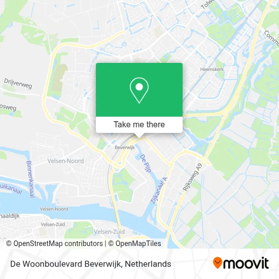De Woonboulevard Beverwijk map