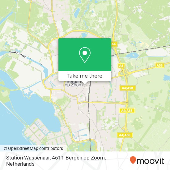 Station Wassenaar, 4611 Bergen op Zoom map