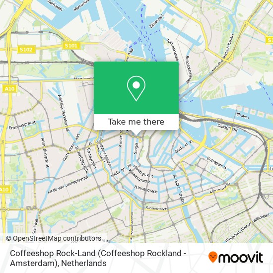 Coffeeshop Rock-Land (Coffeeshop Rockland - Amsterdam) map