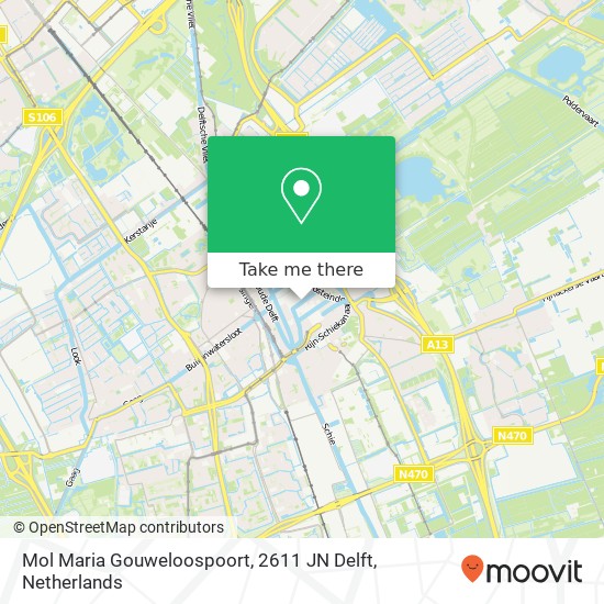 Mol Maria Gouweloospoort, 2611 JN Delft map