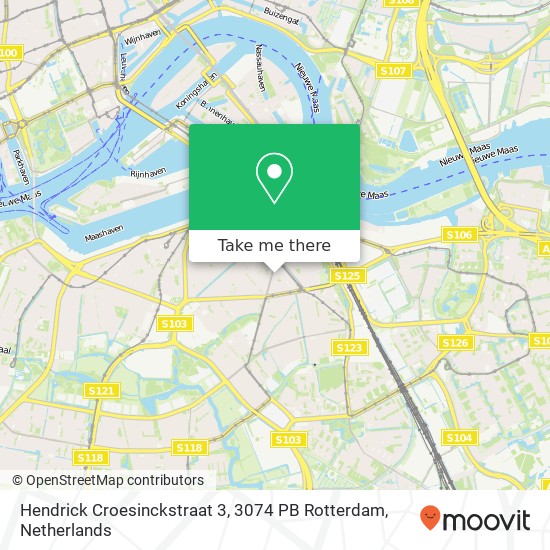 Hendrick Croesinckstraat 3, 3074 PB Rotterdam map