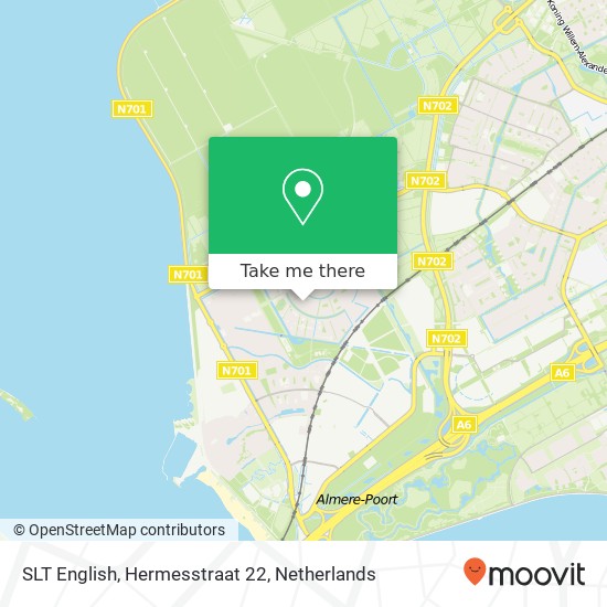 SLT English, Hermesstraat 22 map