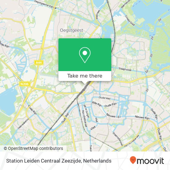 Station Leiden Centraal Zeezijde Karte
