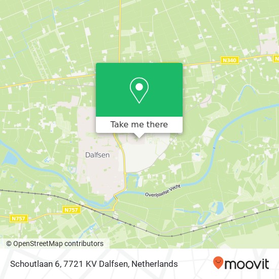 Schoutlaan 6, 7721 KV Dalfsen map