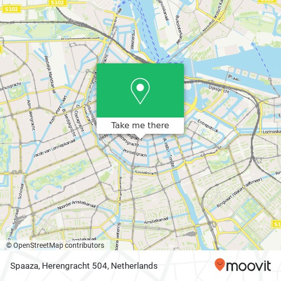 Spaaza, Herengracht 504 map