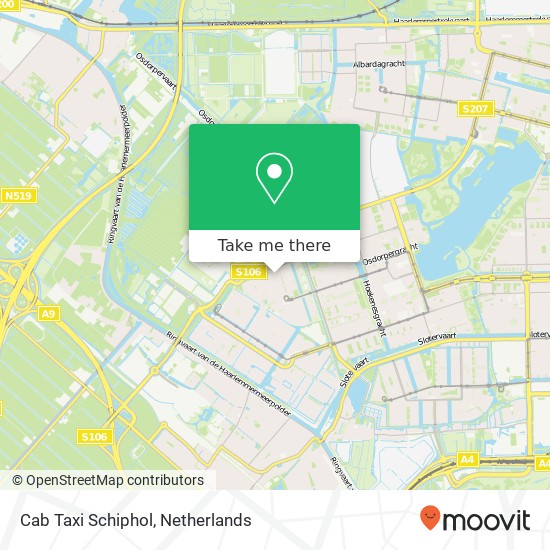 Cab Taxi Schiphol Karte