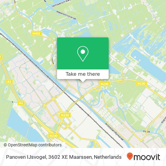 Panoven IJsvogel, 3602 XE Maarssen Karte