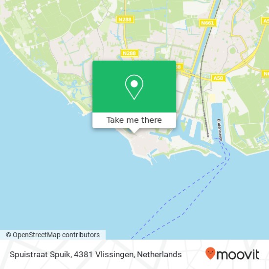 Spuistraat Spuik, 4381 Vlissingen Karte