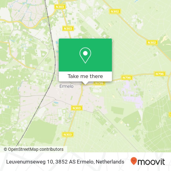 Leuvenumseweg 10, 3852 AS Ermelo map