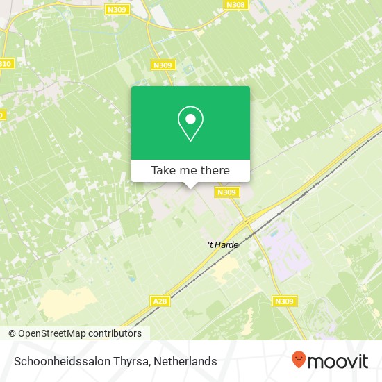 Schoonheidssalon Thyrsa map