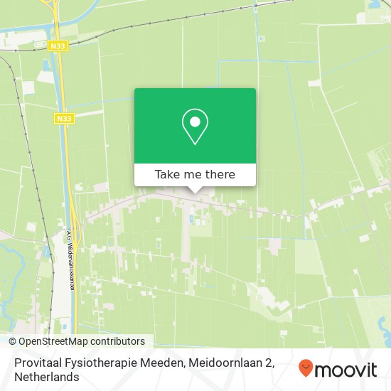 Provitaal Fysiotherapie Meeden, Meidoornlaan 2 map