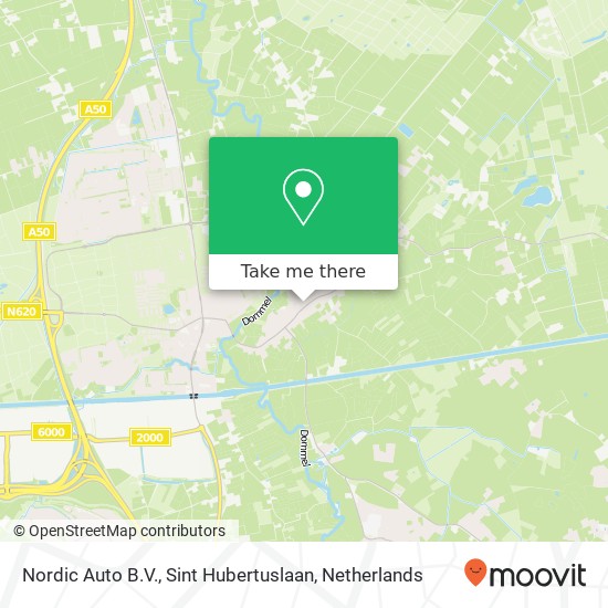 Nordic Auto B.V., Sint Hubertuslaan map